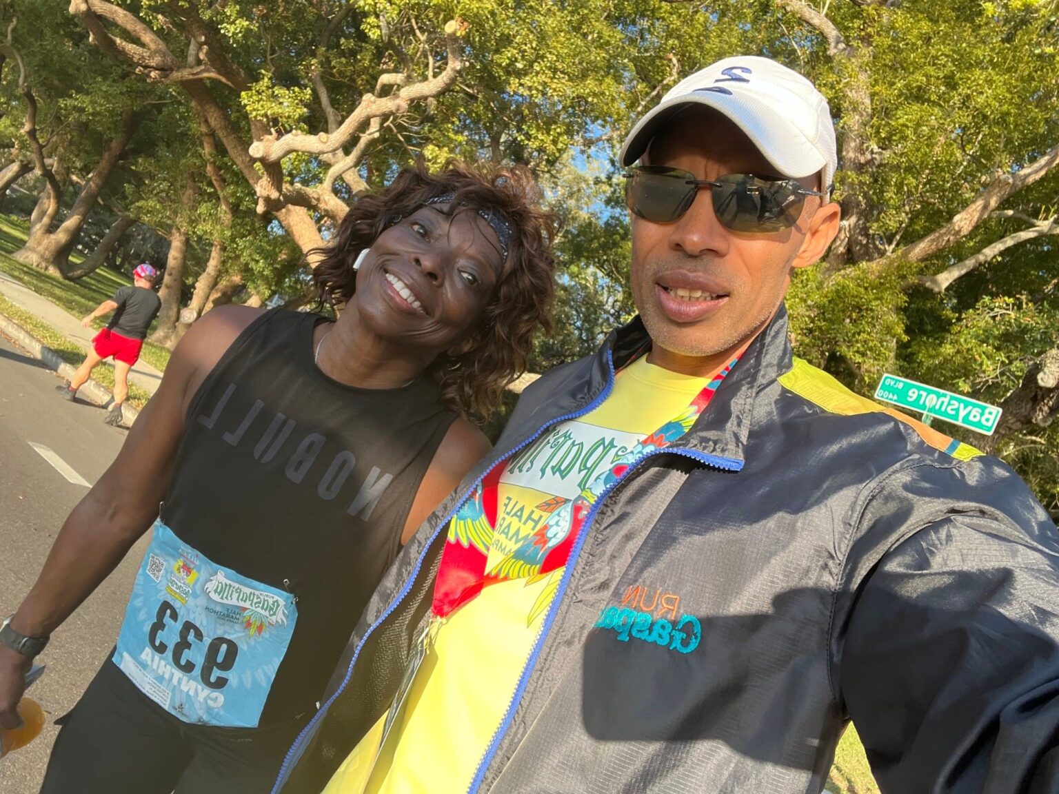 a man clicking selfie with Dr. Cynthia Simon