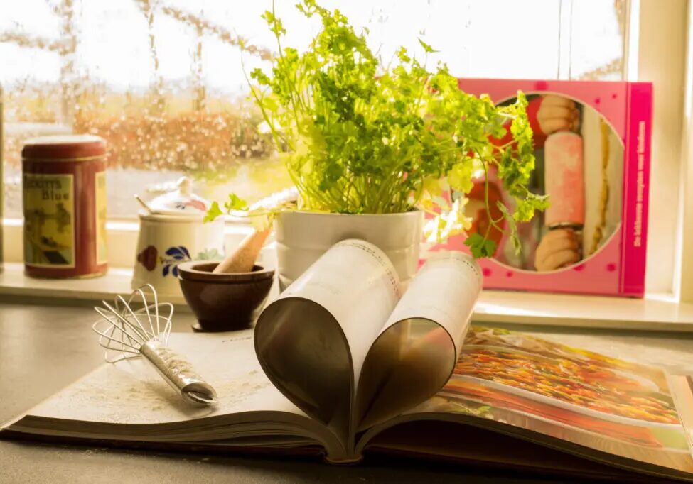 pages of a book arranged in a heart shape